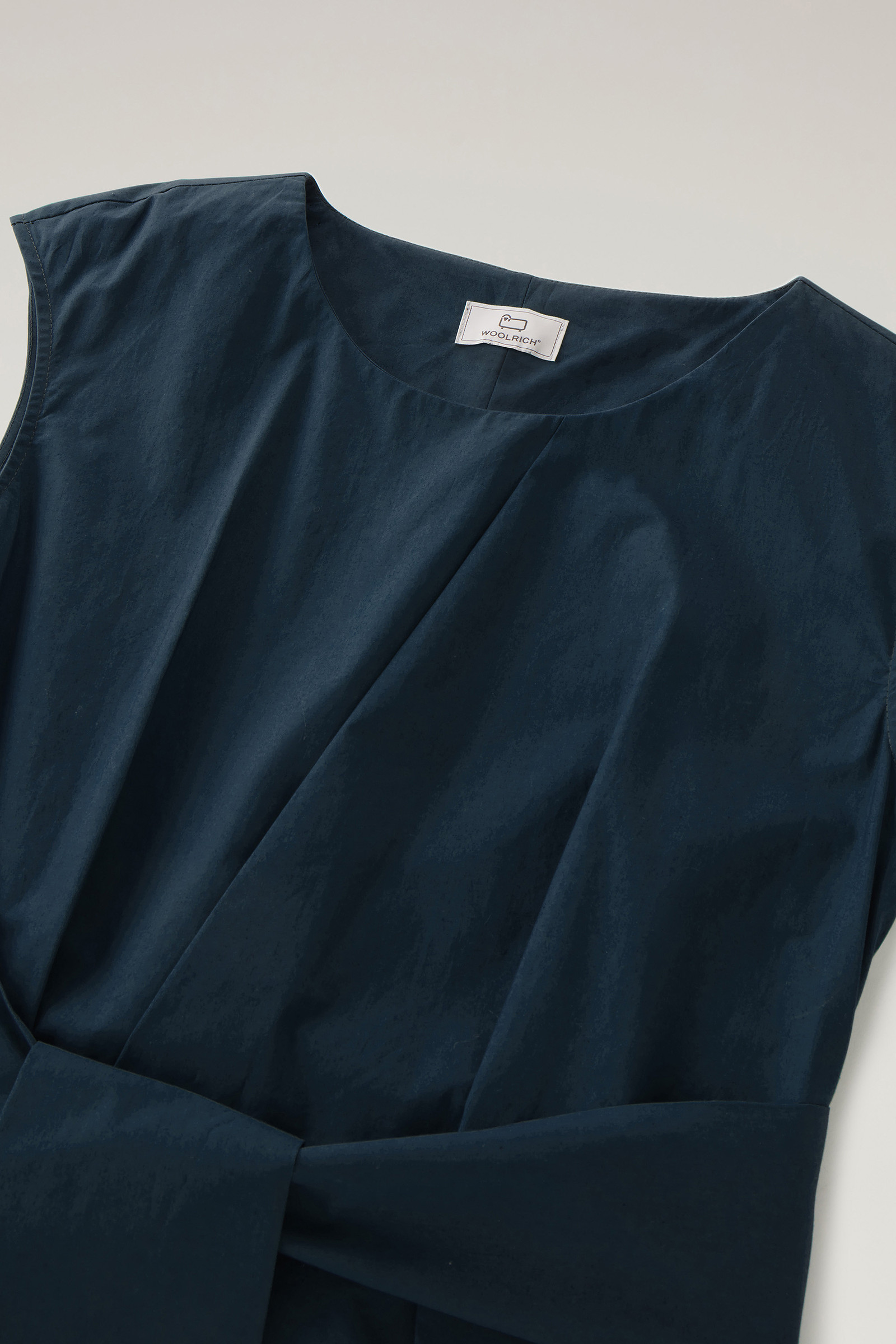 Midi Dress in Pure Cotton Poplin Blue photo 6 | Woolrich