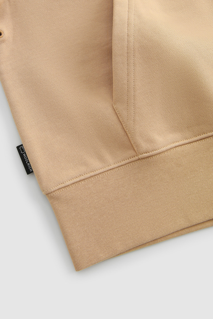 Sweat à capuche en polaire avec logo vintage brodé beige photo 7 | Woolrich