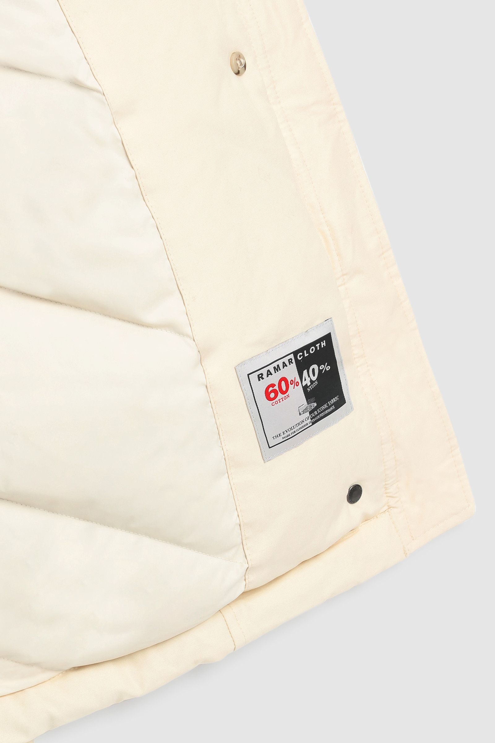 Ramar Cloth Arctic Parka with Removable Fur White photo 10 | Woolrich