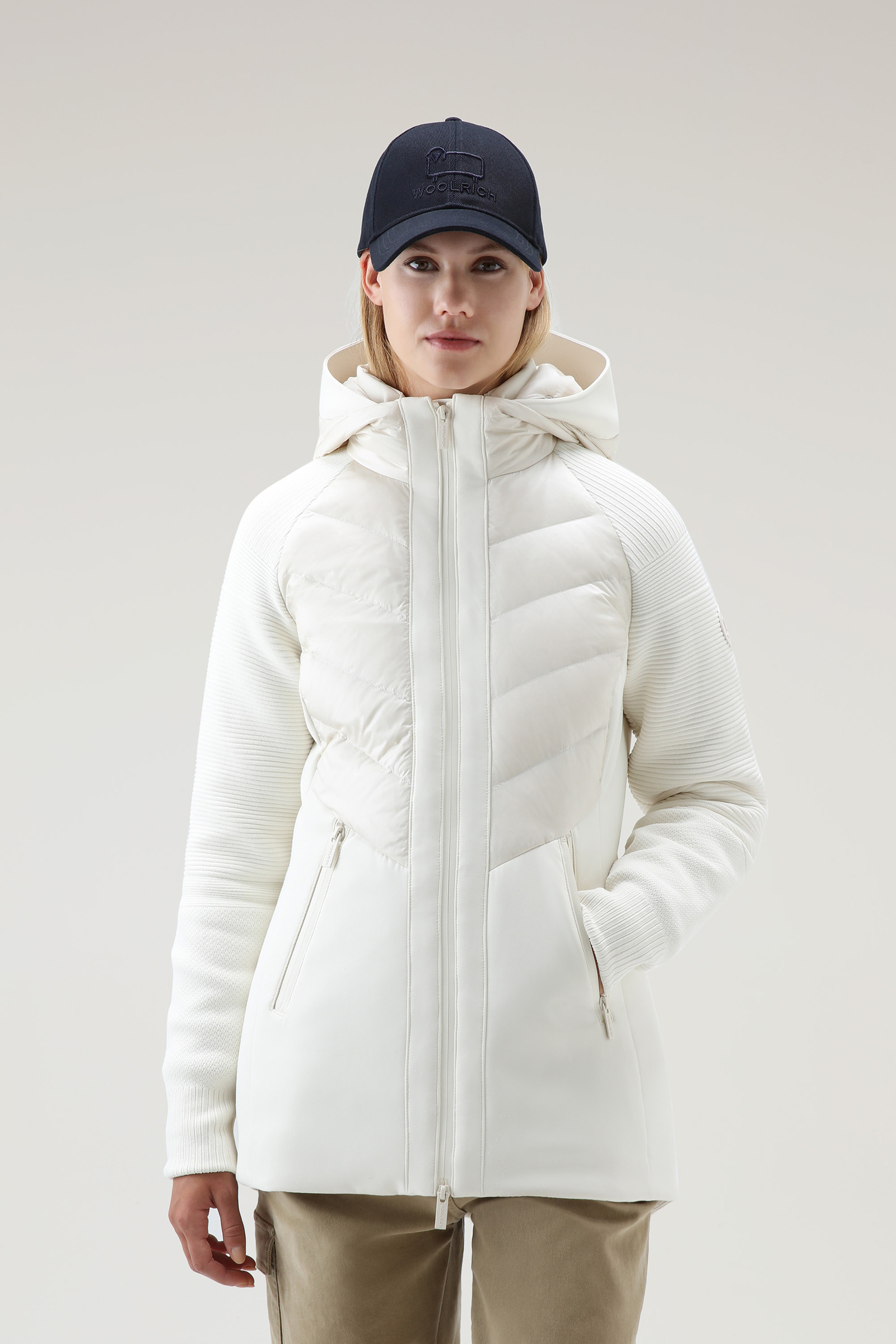 Veste Suffolk en microfibre stretch et softshell blanc photo 4 | Woolrich