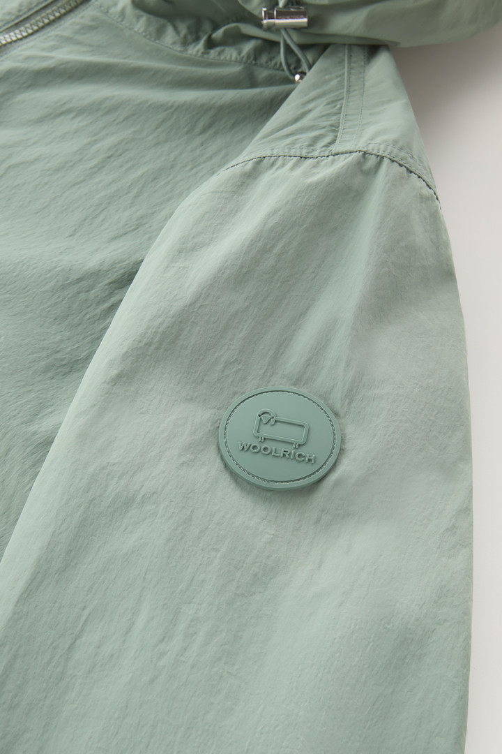 Hooded Crinkle Nylon Windbreaker Green photo 7 | Woolrich