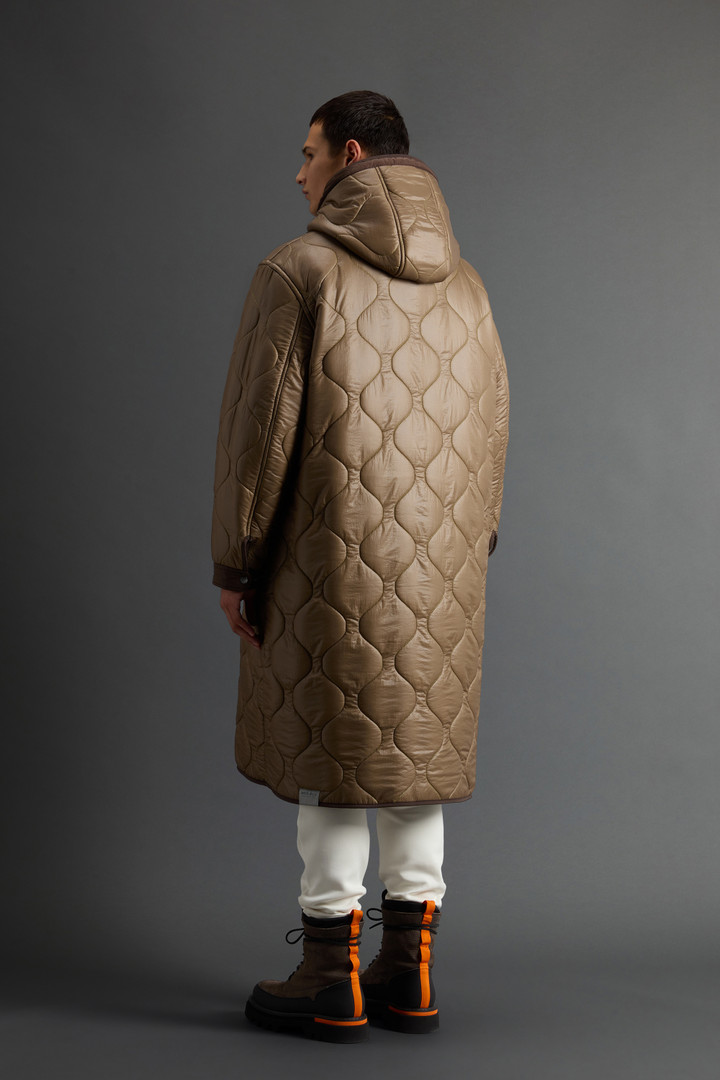 Quilted Coat with Sherpa Lining by Todd Snyder Beige photo 3 | Woolrich