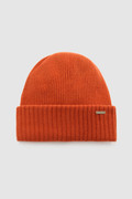 Ribbed wool and cashmere blend Beanie