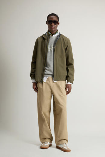 Waterproof Pacific Jacket in Two-Layered Fabric Green | Woolrich