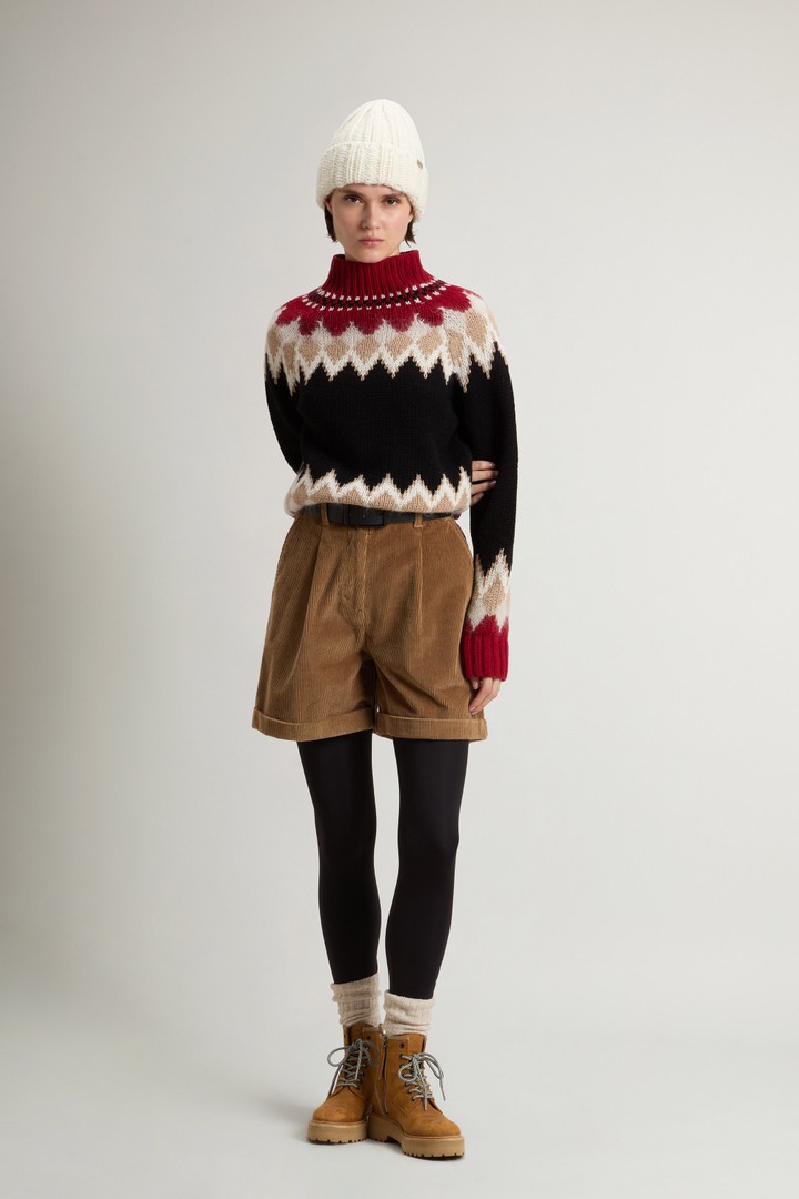 Trui met Fair Isle-patroon van wolmix en mohair Rood photo 2 | Woolrich
