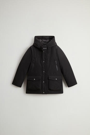 Boys’ Arctic Parka in Ramar Cloth Black | Woolrich