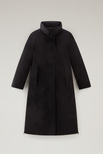 Waterproof High-Tech Long Coat in Recycled GORE-TEX Black | Woolrich