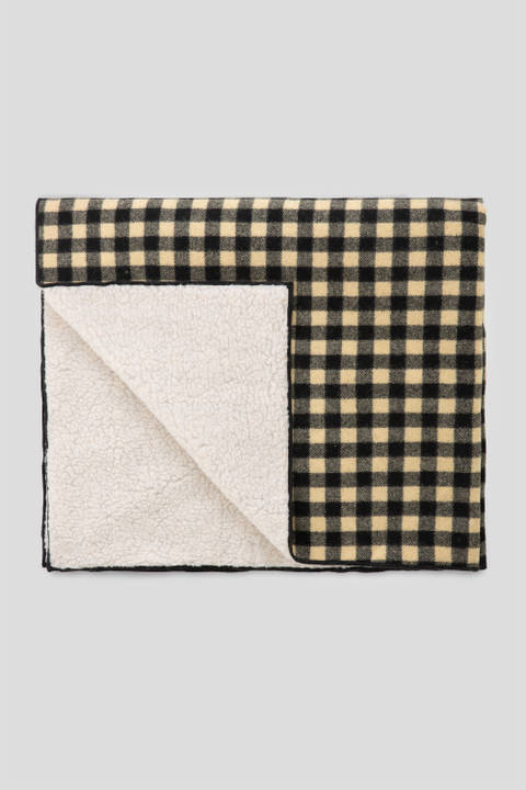 Archival Wool and Sherpa Buffalo Check Blanket Beige photo 2 | Woolrich