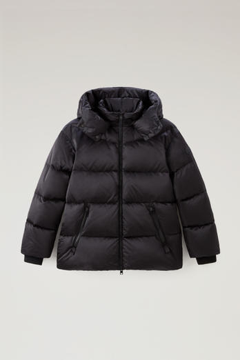 Down Jacket in Nylon Satin Black | Woolrich