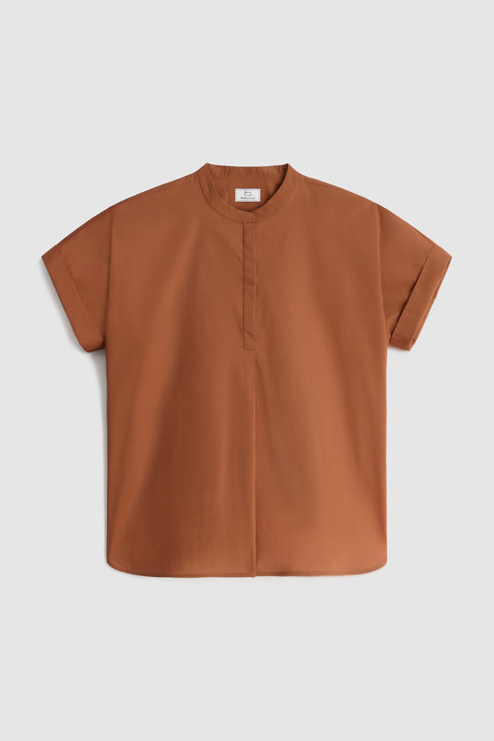 Cotton Poplin Shirt Brown photo 4 | Woolrich