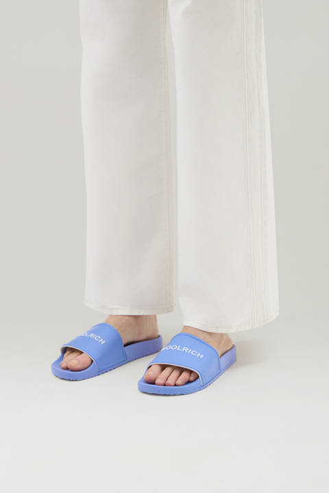 Sandali Slide in gomma Blu photo 2 | Woolrich