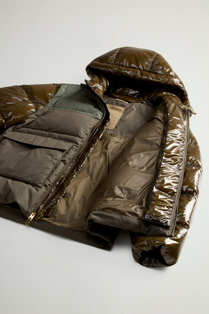 Hybrid Down Jacket with Removable Sleeves and Hood Green photo 6 | Woolrich