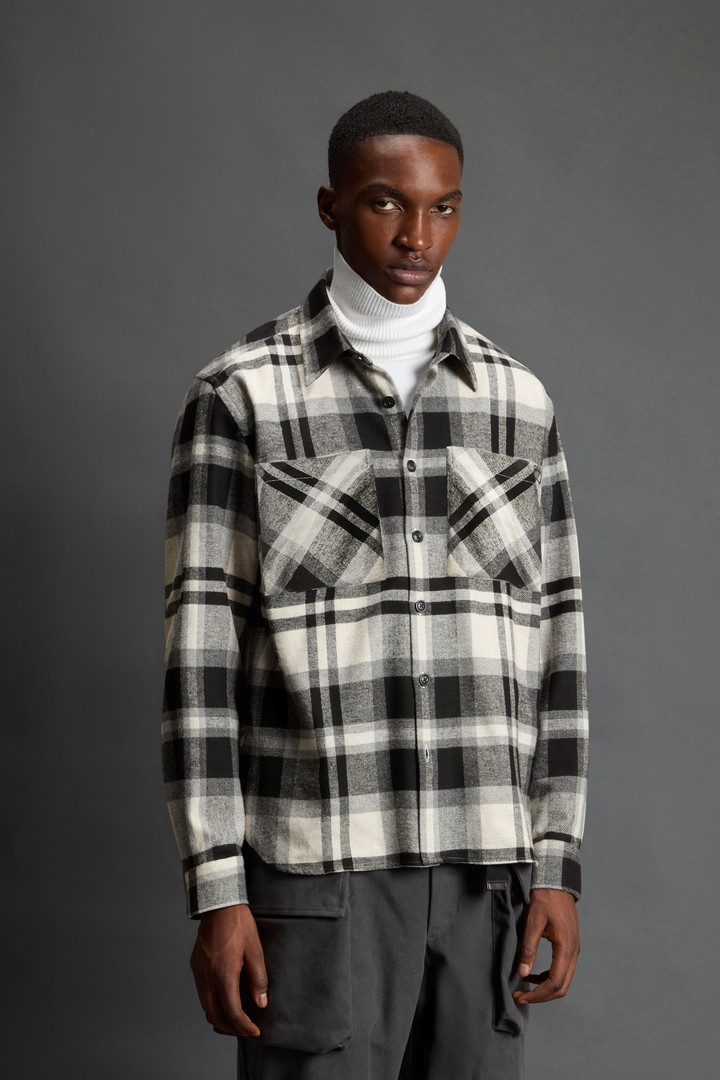 Checked Shirt in Cotton-Blend Flannel by Todd Snyder Multicolor photo 2 | Woolrich