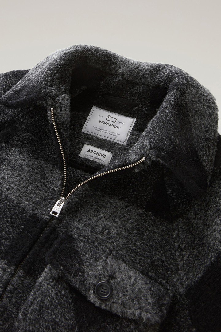 Gentry Overshirt in Wool Blend with Zip Black photo 2 | Woolrich