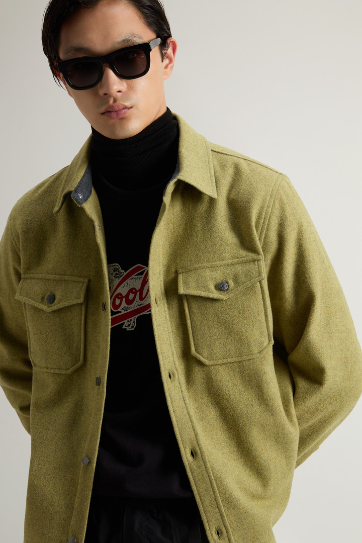 Surchemise Alaskan en laine mélangée Khaki photo 2 | Woolrich