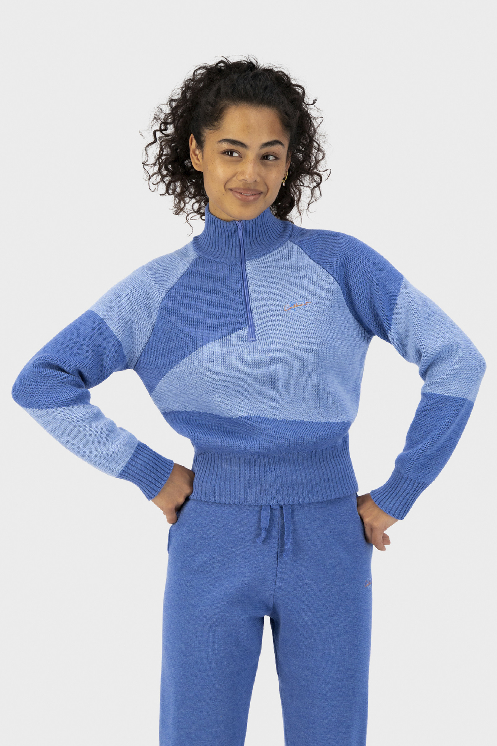 Merino Zip-Up Sweater - Daniëlle Cathari / Woolrich Blue photo 2 | Woolrich