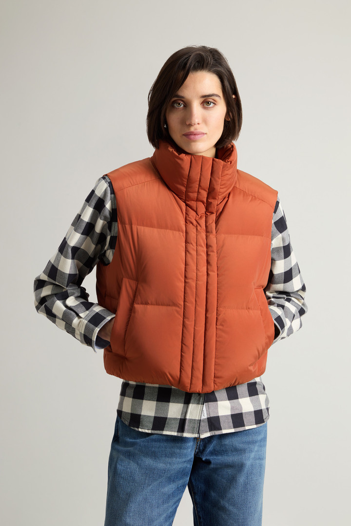 Alsea Quilted Stretch Nylon Vest Brown photo 1 | Woolrich