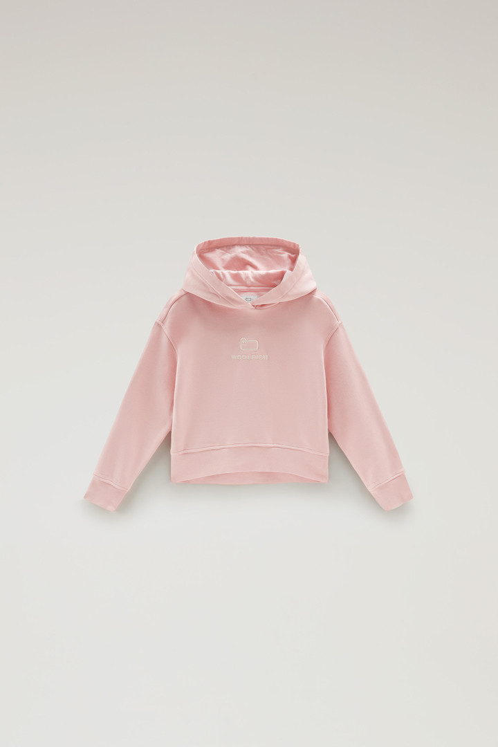 Woolrich Girls' Essential Pure Cotton Hoodie Pink Size 14