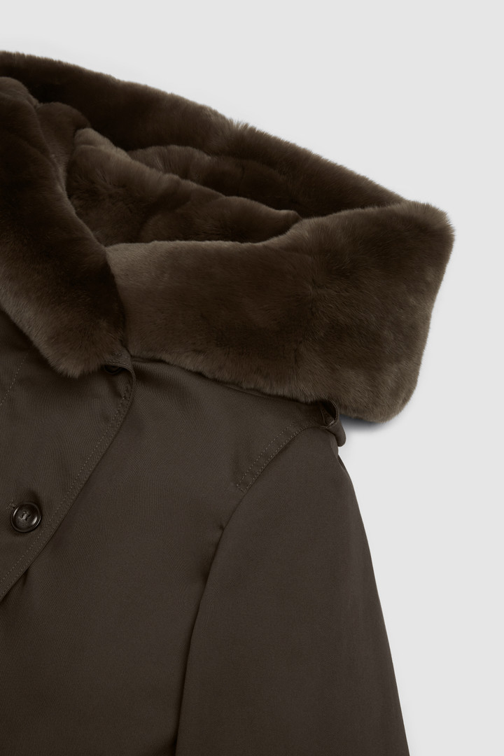 Literary Parka with rex fur