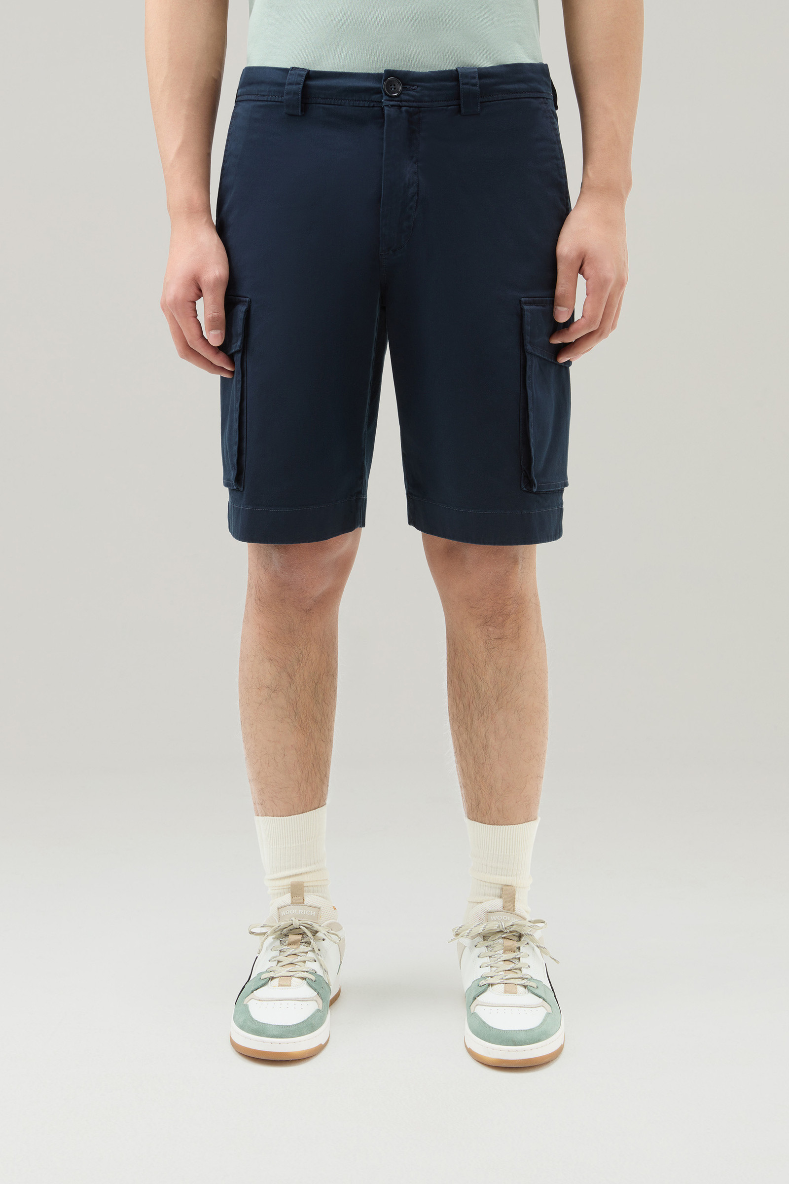 Stretch cotton shorts - Man