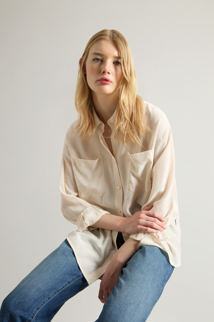 Pure Silk Shirt White photo 4 | Woolrich