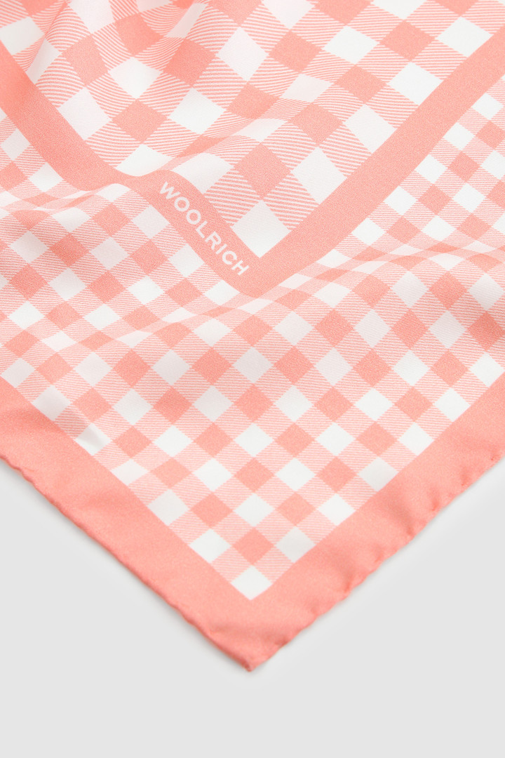 Gingham Silk Scarf Pink photo 3 | Woolrich
