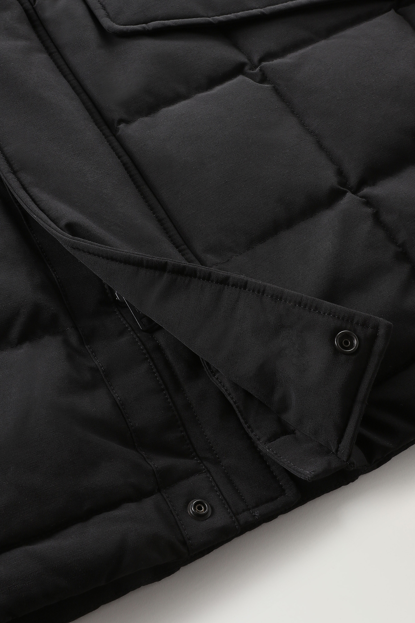 Blizzard Parka en Ramar Cloth matelassé à carreaux noir photo 9 | Woolrich