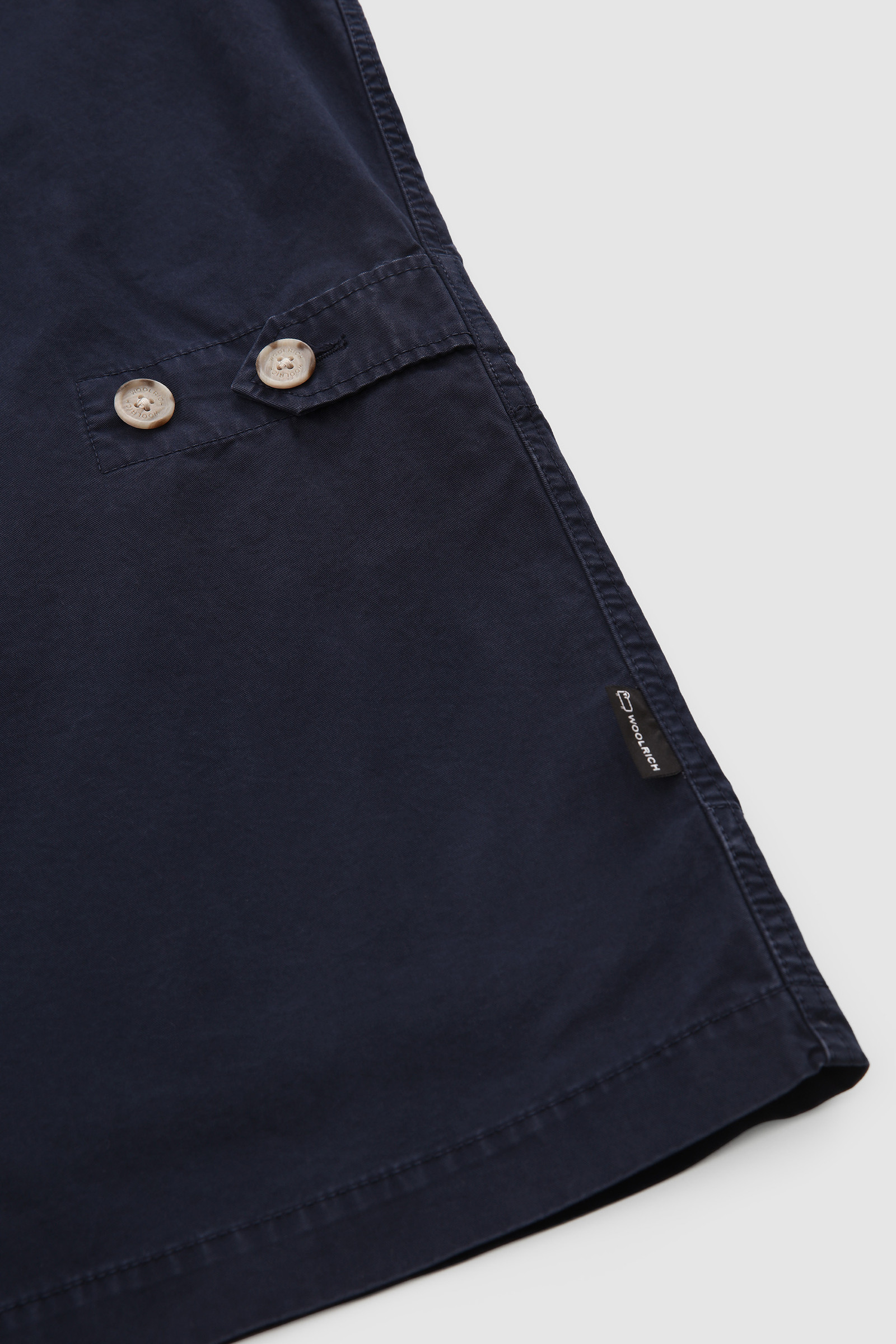 Feldjacke mit Rundhalsausschnitt aus weicher, stückgefärbter Baumwolle Blau photo 10 | Woolrich