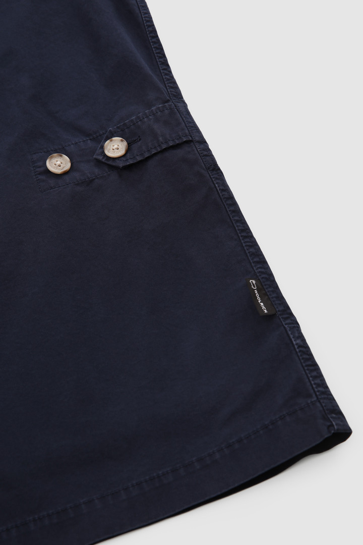 Feldjacke mit Rundhalsausschnitt aus weicher, stückgefärbter Baumwolle Blau photo 10 | Woolrich