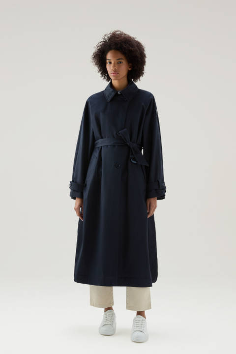 Trench Lakeside in cotone Blu | Woolrich
