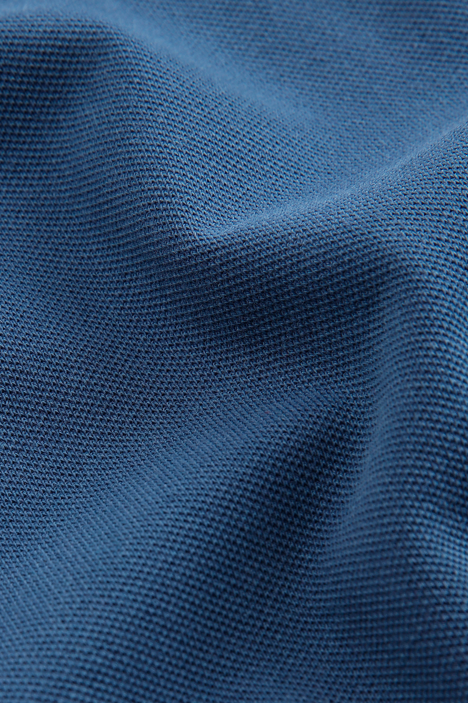 Polo Mackinack en piqué de coton teint en pièce bleu photo 7 | Woolrich