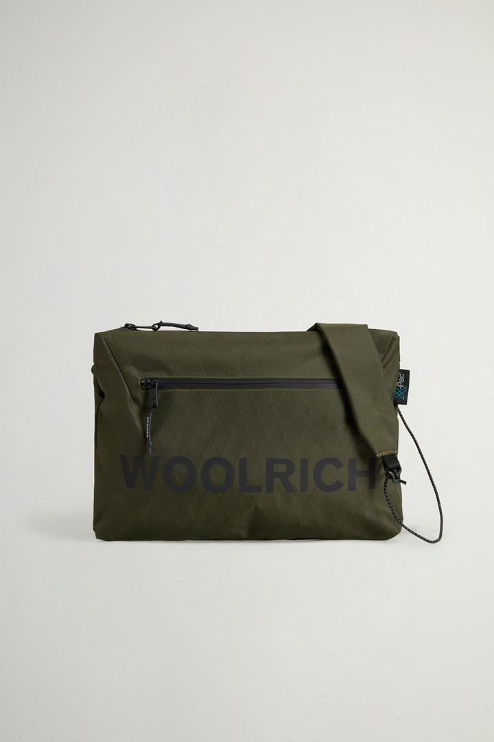Crossbody Bag with Logo in X-PAC by Todd Snyder Green photo 1 | Woolrich