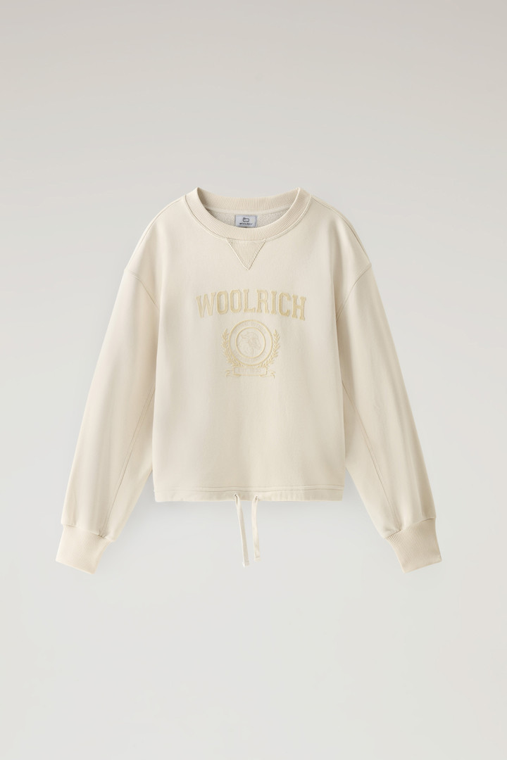 Ivy Crewneck Sweatshirt in Cotton Blend White photo 1 | Woolrich