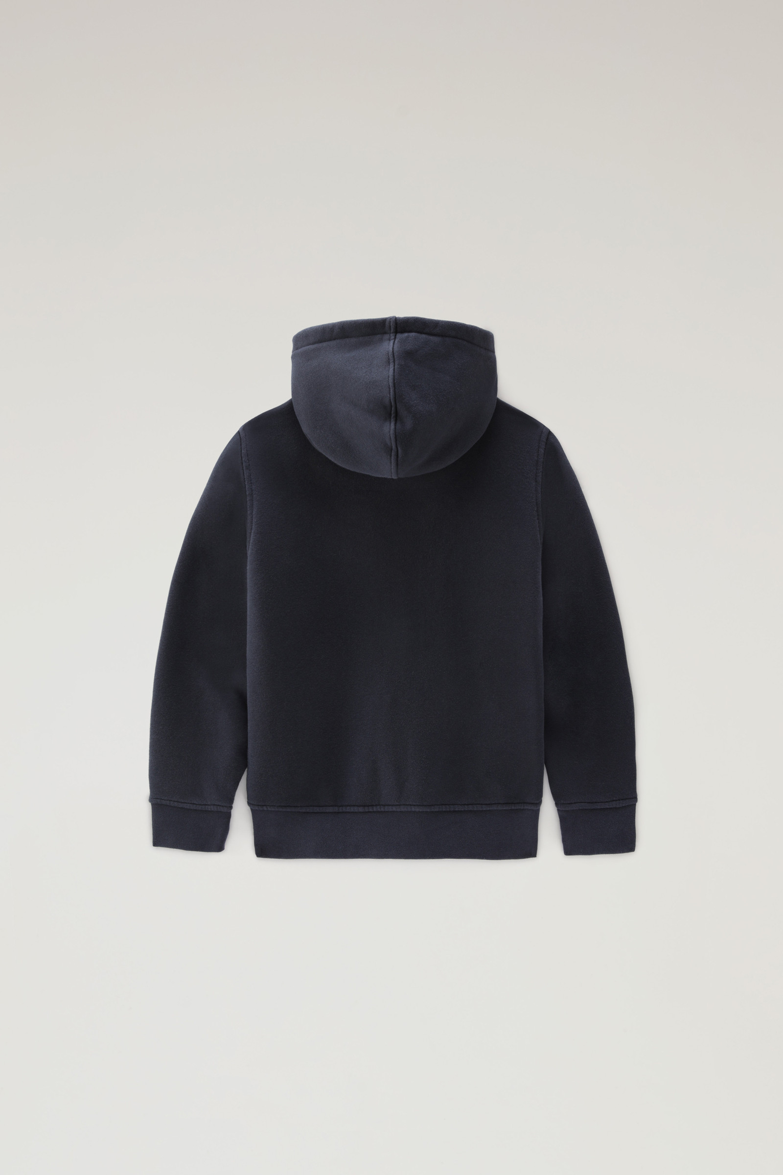 Sweat-shirt zippé pour garçon en coton avec logo bleu photo 2 | Woolrich