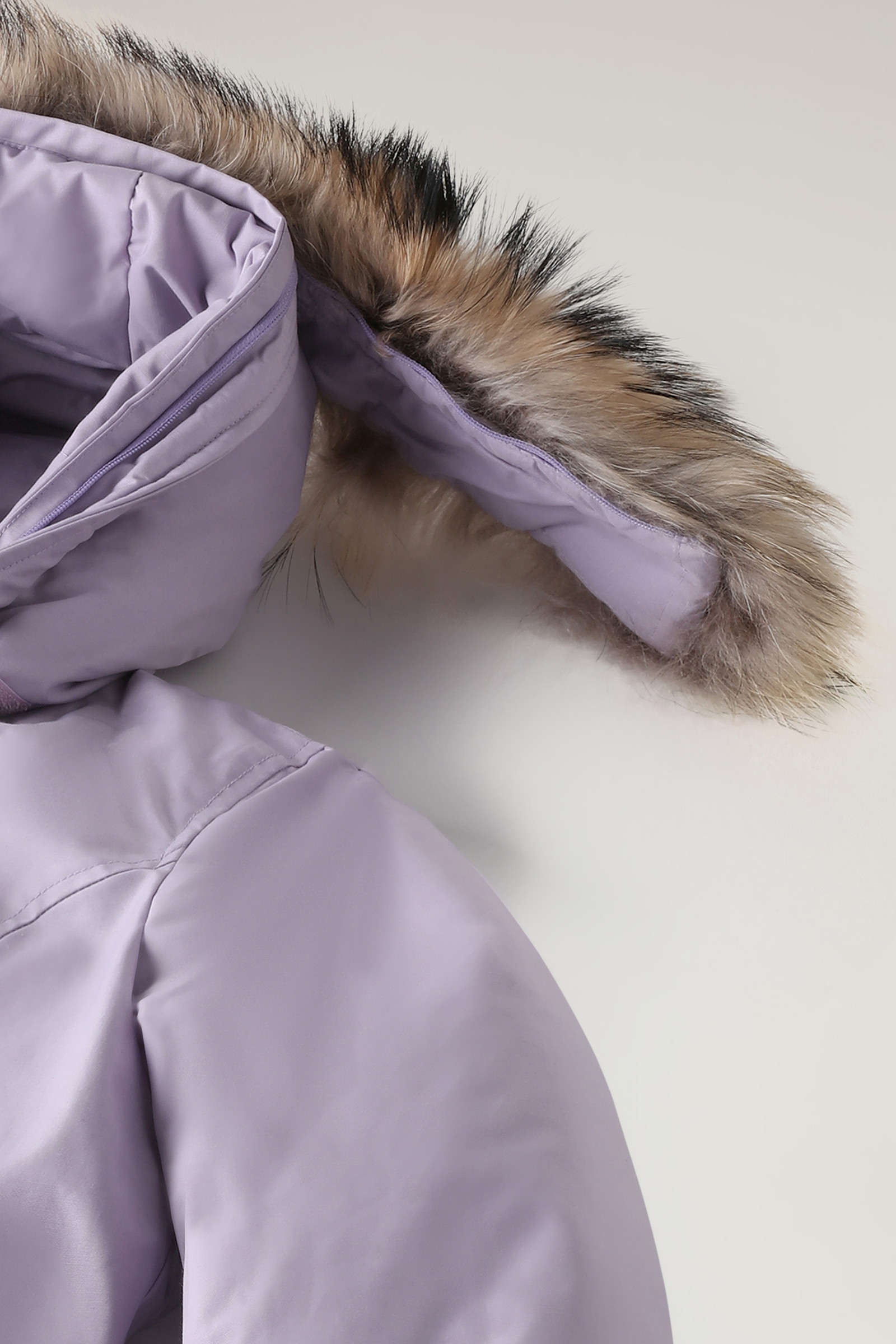 Arctic Parka in Ramar Cloth con pelliccia removibile lilla photo 7 | Woolrich