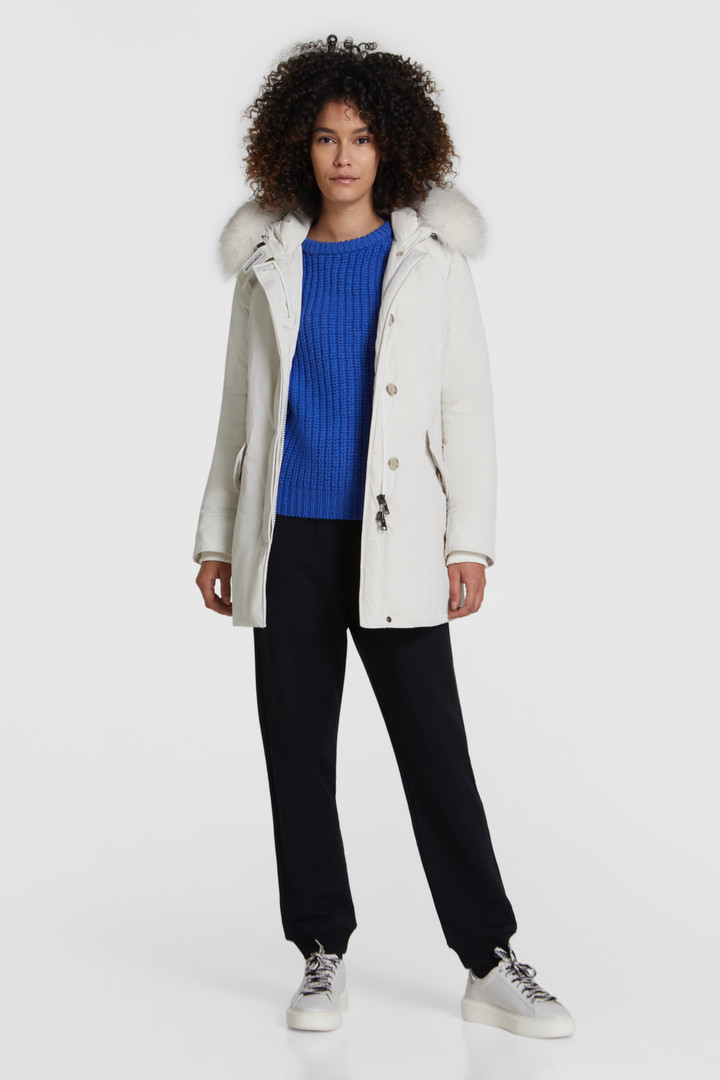 Winter wollen trui met ronde hals