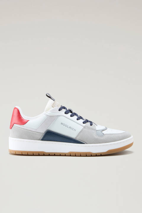 Classic Basketball Sneakers in Suede Multicolor | Woolrich