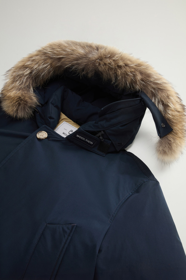 Arctic Anorak in Ramar Cloth with Detachable Fur Blue photo 7 | Woolrich