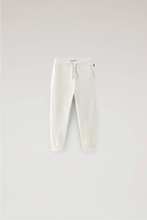 Boys' Fleece Sweatpants White | Woolrich