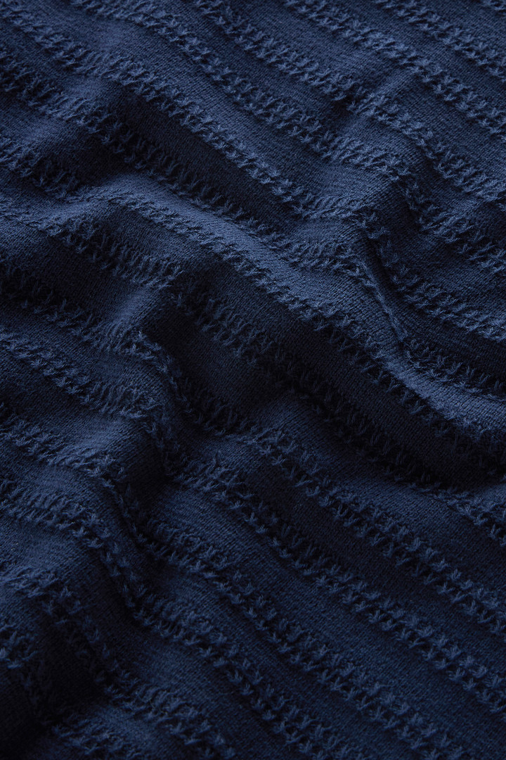 Jersey de puro algodón con cuello barco Azul photo 8 | Woolrich
