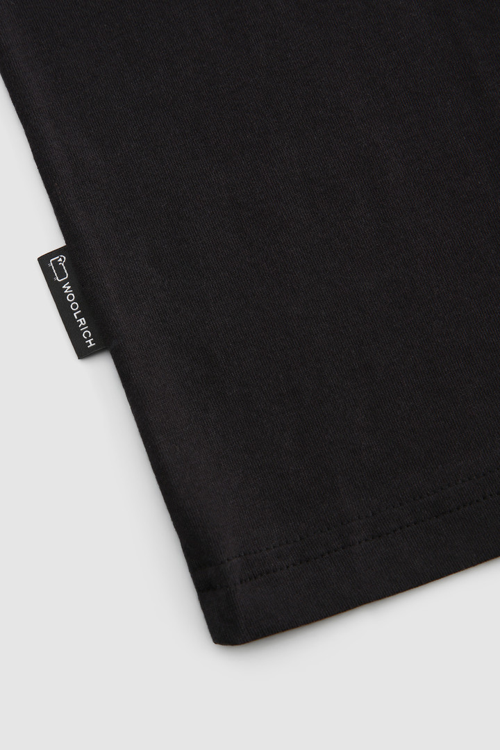 Macro Logo T-Shirt Black photo 6 | Woolrich