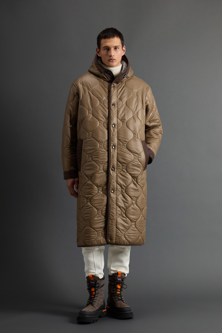 Men's Quilted Coat with Sherpa Lining by Todd Snyder beige | Woolrich US