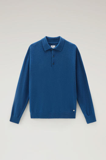Luxe Polo in Pure Cashmere Blue | Woolrich
