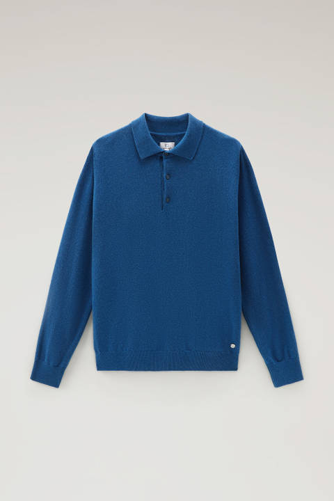 Luxe Polo in Pure Cashmere Blue photo 2 | Woolrich