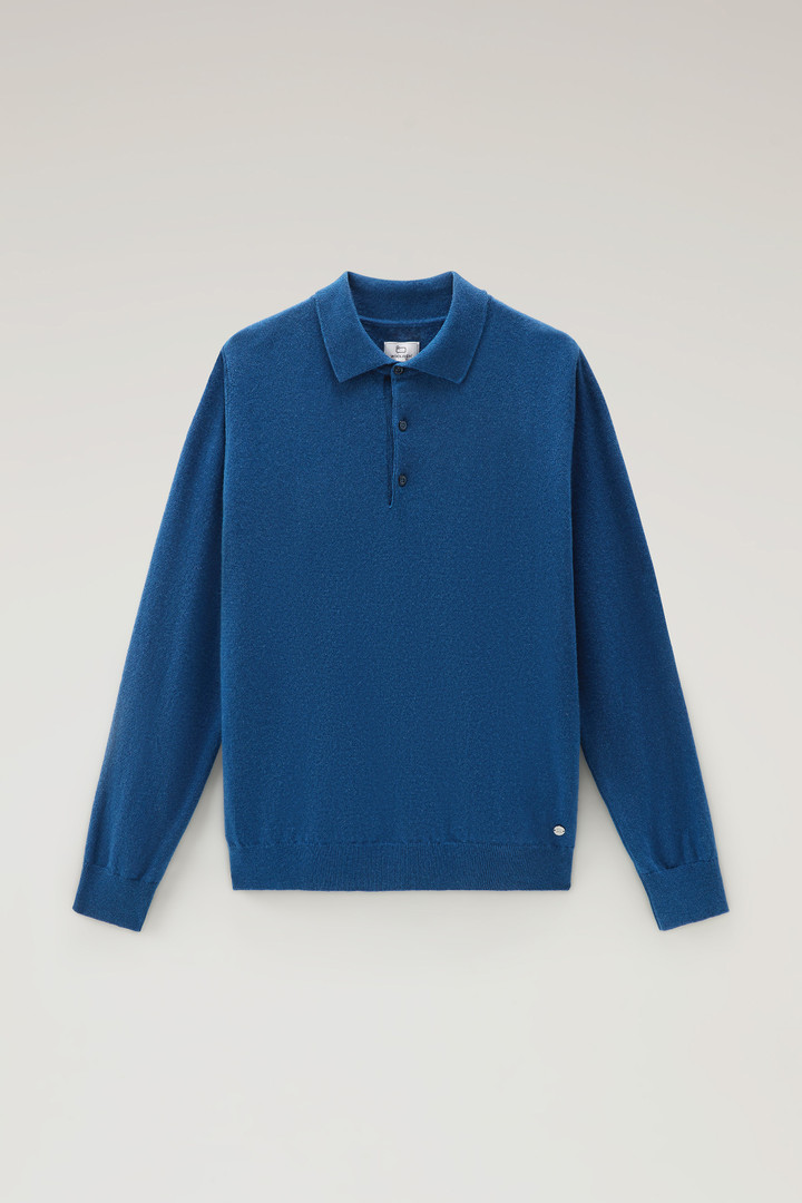 Luxe Polo in Pure Cashmere Blue photo 1 | Woolrich