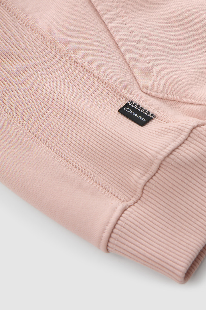 Sudadera con capucha de niña de algodón orgánico rosado photo 4 | Woolrich