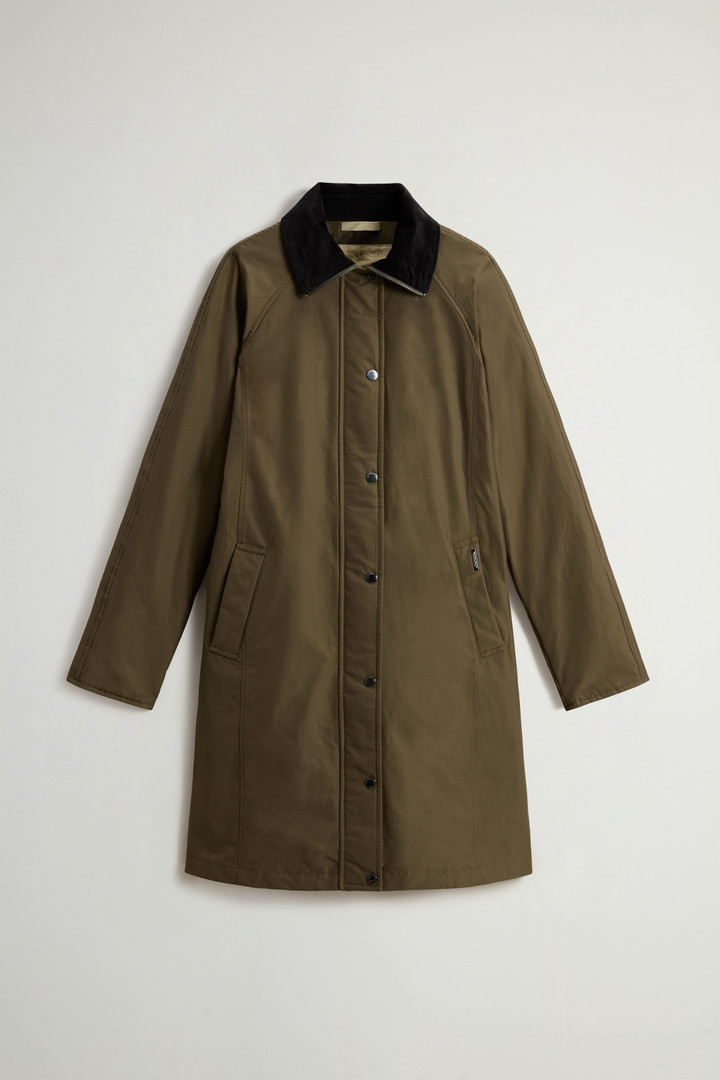 Ramar Cloth Coat with Corduroy Collar Green photo 5 | Woolrich