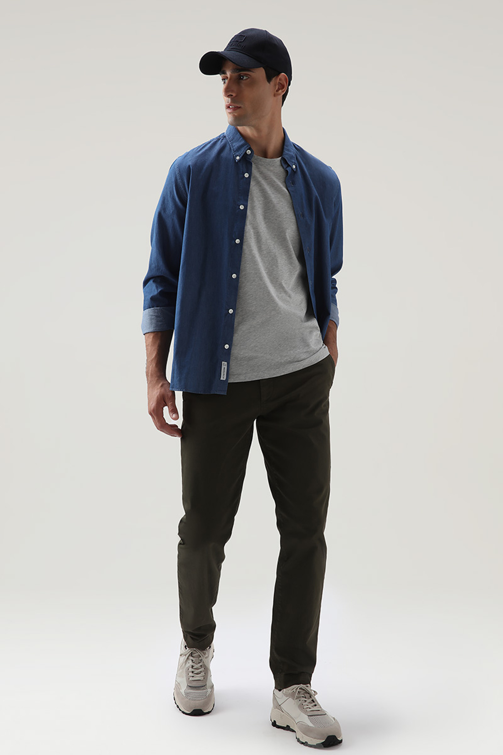 Katoenen sheep T-shirt grey photo 2 | Woolrich