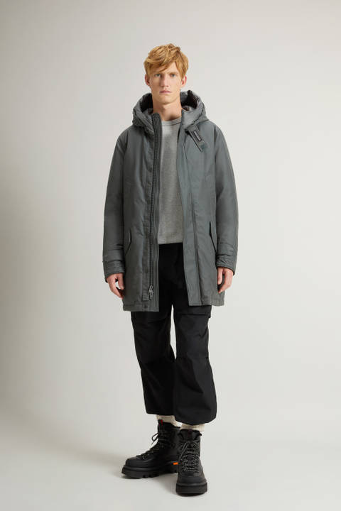 Polar Parka en Ramar Cloth con cuello alto Gris | Woolrich