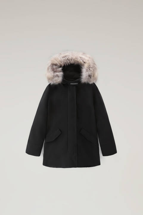 Arctic Parka mit abnehmbarem Pelzbesatz für Mädchen Schwarz | Woolrich